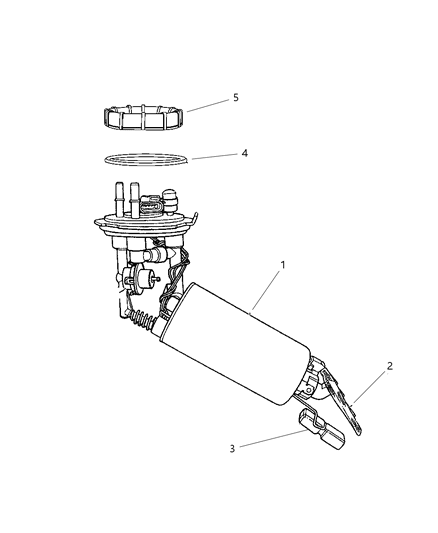 2003 Chrysler PT Cruiser Fuel Pump & Sending Unit Diagram