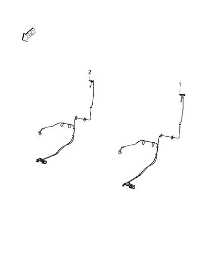 2017 Ram ProMaster 3500 Wiring - Front Seats Diagram