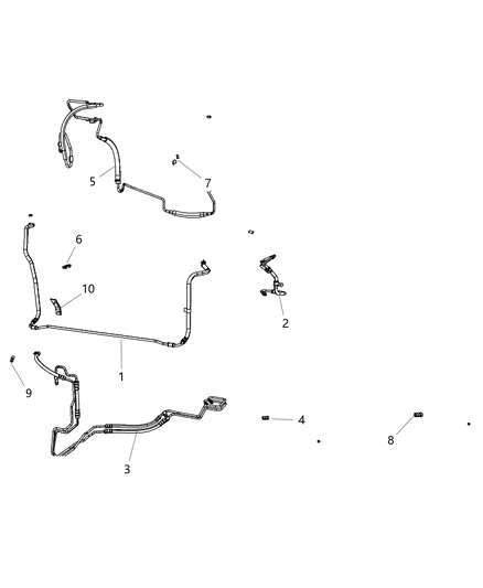 2009 Chrysler Town & Country Power Steering Hose Diagram