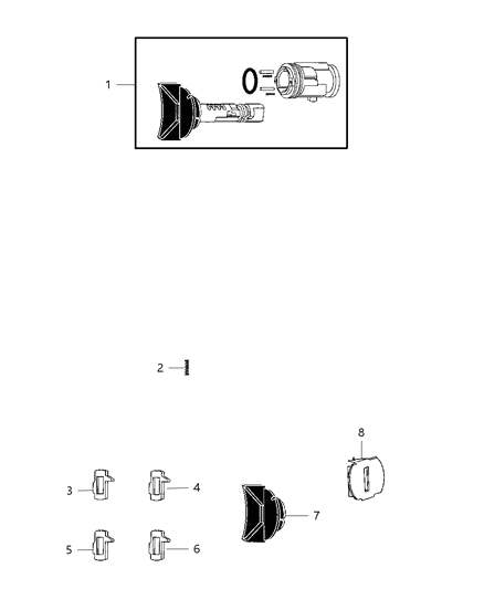 2011 Dodge Caliber Ignition Lock Cylinder Diagram