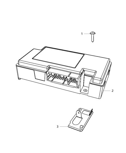 2019 Dodge Journey Module-TELEMATICS Diagram for 68342289AC