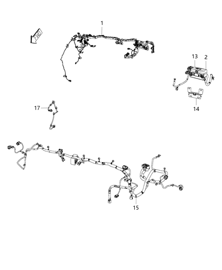 2017 Ram 4500 Wiring-Dash Diagram for 52112105AB