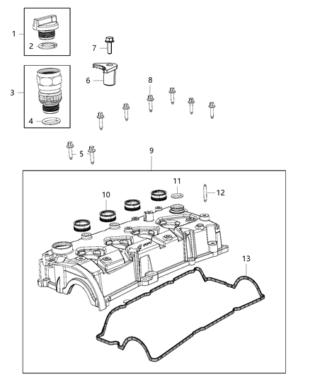 2018 Jeep Compass Tube-Oil Fill Diagram for 4893202AA