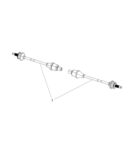 2019 Jeep Compass Shaft, Axle Diagram