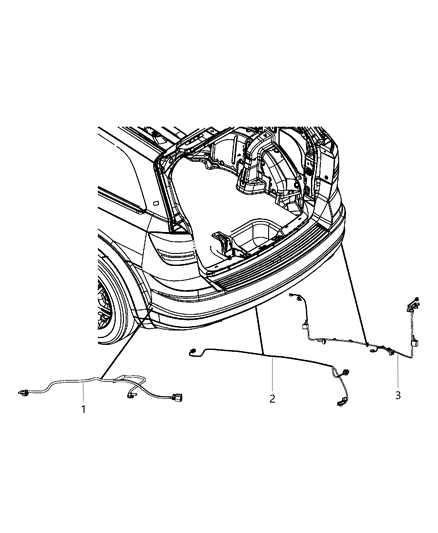 2017 Dodge Journey Wiring-Rear FASCIA Diagram for 68080315AD