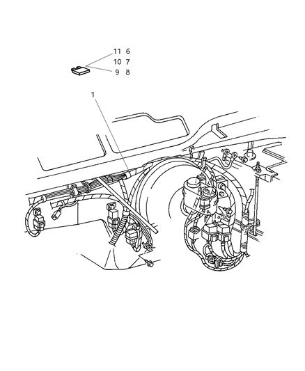 2000 Jeep Grand Cherokee Cover Diagram for 5016946AA