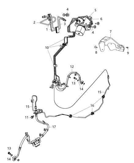 2014 Ram 3500 Shield-Dust Diagram for 68193887AA