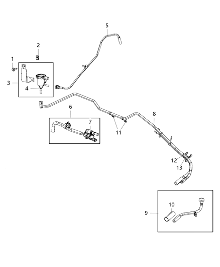 2016 Ram 2500 Sleeve-Fuel Bundle Diagram for 68233654AA