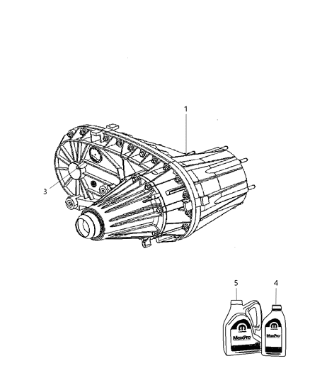 2011 Ram 3500 Transfer Case Assembly And Identification Diagram 1