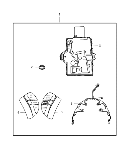 2007 Dodge Caravan Control Kit - Speed Diagram