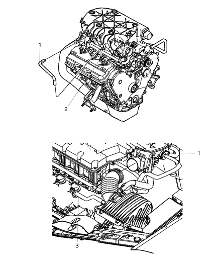 2007 Chrysler Sebring Hose-Make Up Air Diagram for 4892147AB