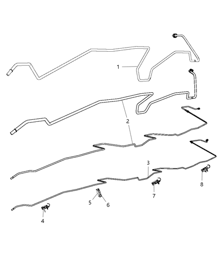 2010 Dodge Ram 3500 Tube-Fuel Return Diagram for 5032266AD