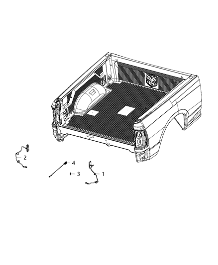 2020 Ram 1500 Classic Lamps, Truck Bed Diagram 1