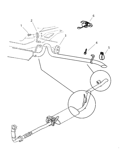 2001 Jeep Cherokee Exhaust System Diagram 1