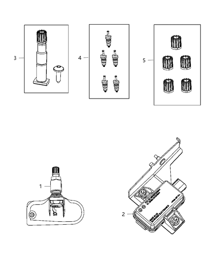 2011 Dodge Grand Caravan Tire Monitoring System Diagram