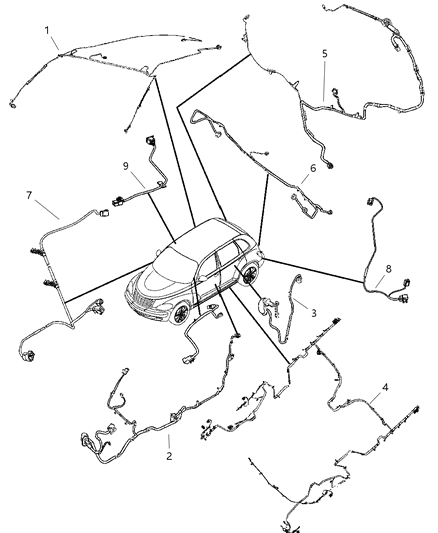 2007 Chrysler PT Cruiser Wiring-Unified Body Diagram for 4795641AD