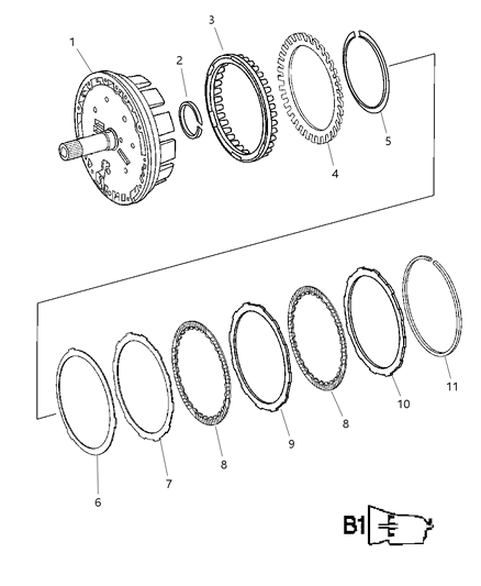 2006 Dodge Sprinter 2500 Laminated Brake & Front Support Diagram