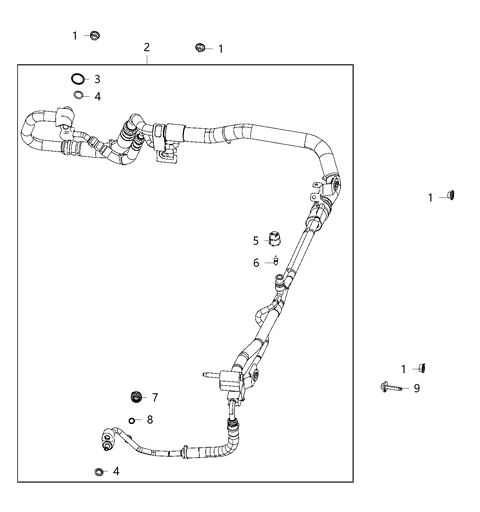 2020 Jeep Gladiator A/C Plumbing Diagram 3