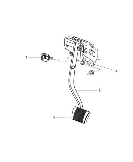 2009 Dodge Challenger Brake Pedals Diagram