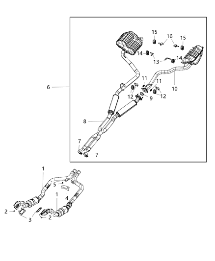 2018 Dodge Charger Exhaust System Diagram 4