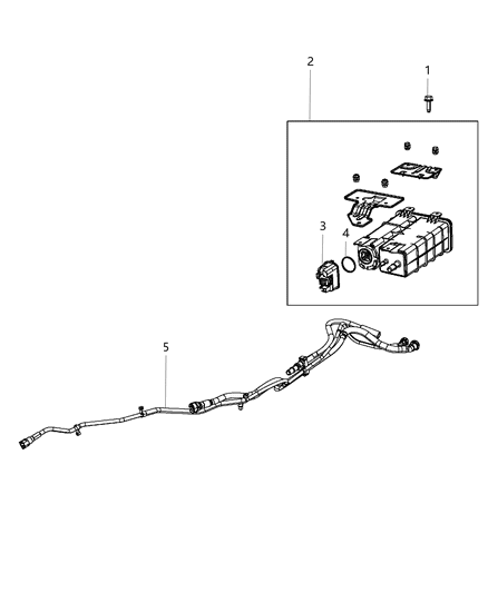 2020 Dodge Journey Hose-Vapor CANISTER Diagram for 68056820AF