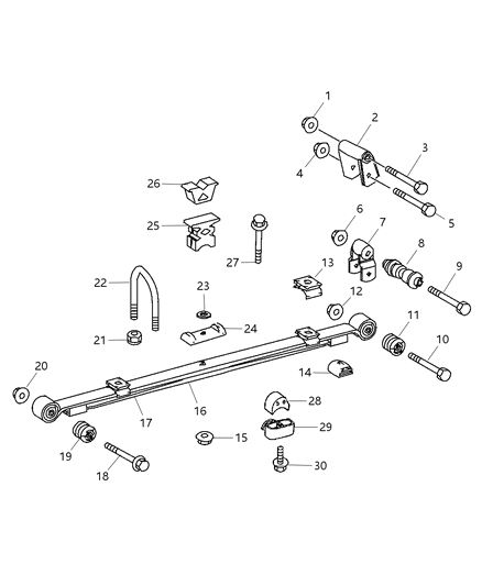 2009 Dodge Sprinter 3500 Bolt Diagram for 5118734AA