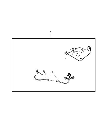 2008 Dodge Ram 2500 Install Kit-Satellite Receiver Diagram