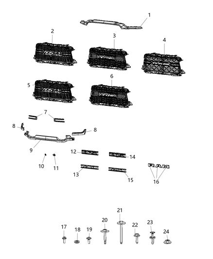 2019 Ram 4500 Grille Diagram