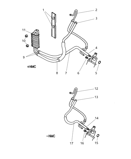 2001 Dodge Ram Wagon Power Steering Hose Diagram