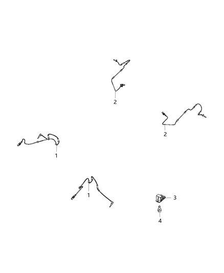 2019 Jeep Compass Anti-Lock Brake Sensors Diagram