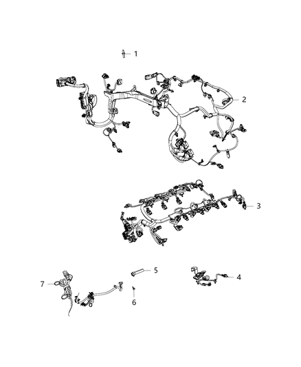 2018 Jeep Wrangler Wiring-Engine Diagram for 68354249AC