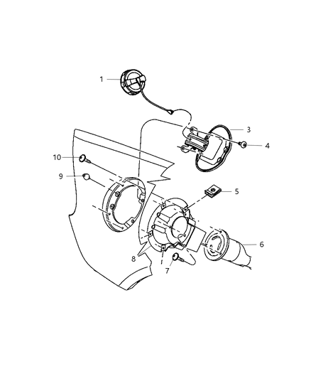 2005 Dodge Viper Fuel Filler Tube Diagram