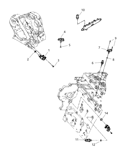 2006 Dodge Ram 2500 Sensors - Engine Diagram 2