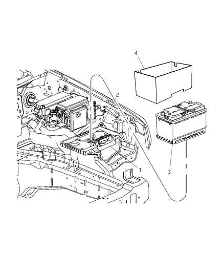 2010 Jeep Commander Shield-Battery Diagram for 5033384AB