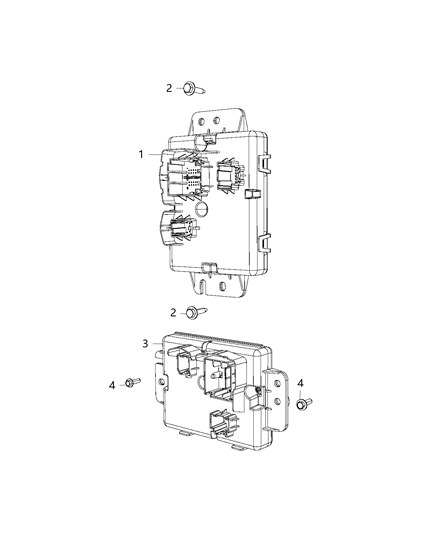 2018 Chrysler Pacifica Modules, HVAC Control Diagram