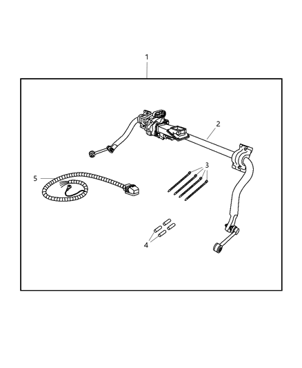 2010 Jeep Wrangler Electronic Stabilizer Bar Kit Diagram