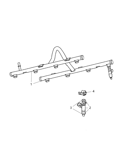 2009 Chrysler 300 Fuel Rail & Related Diagram 2