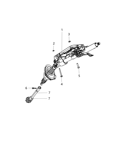 2017 Dodge Charger Steering Column Diagram