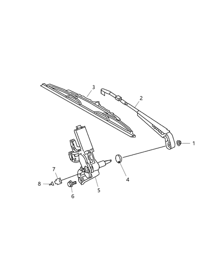 2009 Dodge Sprinter 3500 Rear Wiper System Diagram