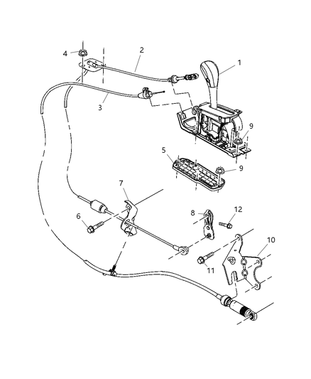 2005 Jeep Liberty Gearshift Controls Diagram