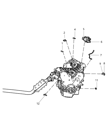 2006 Chrysler Pacifica Sensors, Engine Diagram