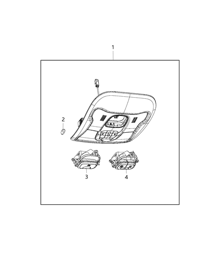 2015 Jeep Renegade Lamp-Overhead Diagram for 5XW91MS7AA