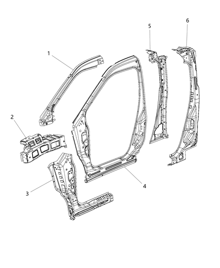 2017 Ram ProMaster City Aperture Panel Diagram