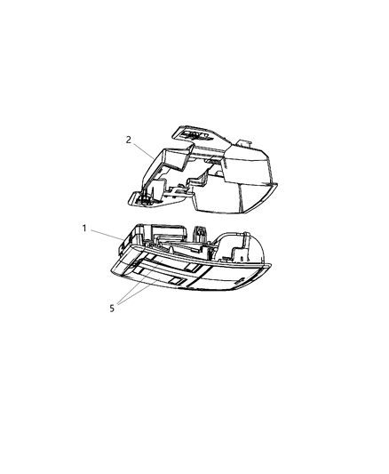 2011 Dodge Challenger Overhead Console Diagram