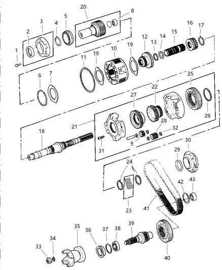 1998 Jeep Grand Cherokee Gear Train Diagram 1