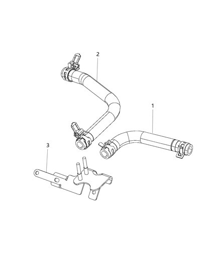 2020 Ram 4500 Hose-Differential Pressure Diagram for 68363169AB