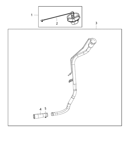 2020 Dodge Challenger Tube-Fuel Filler Diagram for 68402928AA