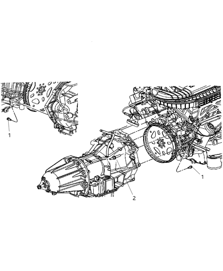 2010 Chrysler 300 Mounting Bolts Diagram 1