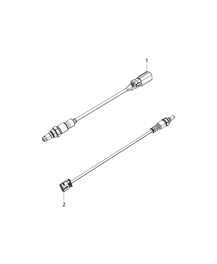 2018 Jeep Wrangler Oxygen Sensors Diagram 1