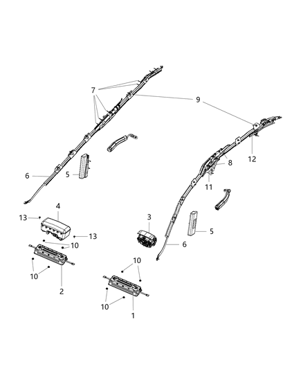 2015 Chrysler 200 Driver Air Bag Diagram for 5LH34DX9AD